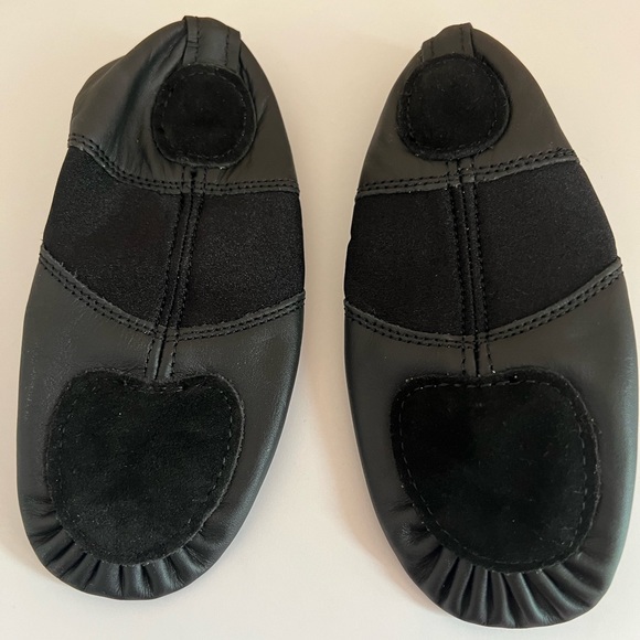 Revolution Stretch Ballet Black Dance Shoe Girls Size 10 - Picture 3 of 6